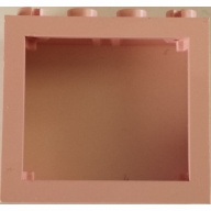 Lego rám okna 2x4x3, růžová (4132 PINK)